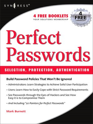 cover image of Perfect Password